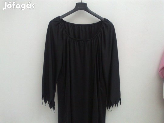 Nagyméretű boszorkány ruha, szoknya, jelmez (süveg, boa) felnőtt