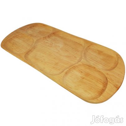 Nagyméretű fa kínáló 80cm-es óriás fatál