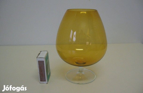 Nagyméretű igazi konyakos pohár