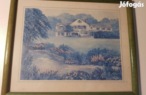 Nagyméretű kép reprodukció uradalmi épület