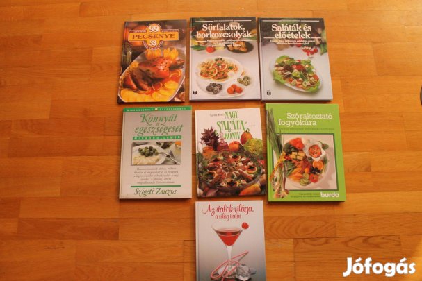 Nagyméretű képes szakácskönyvek ( 7 db )