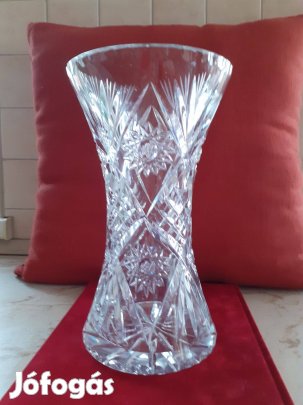 Nagyméretű kristályváza, hibátlan állapotú
