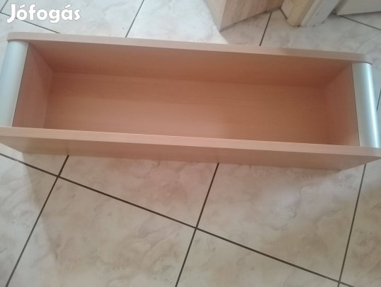 Nagyméretű masszív natúr színű polc újszerű állapotban eladó