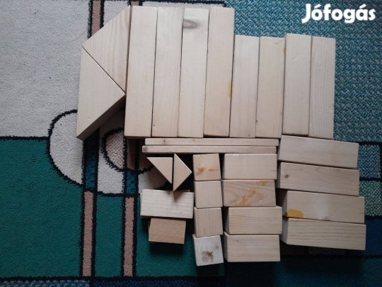 Nagyméretű natur fakocka