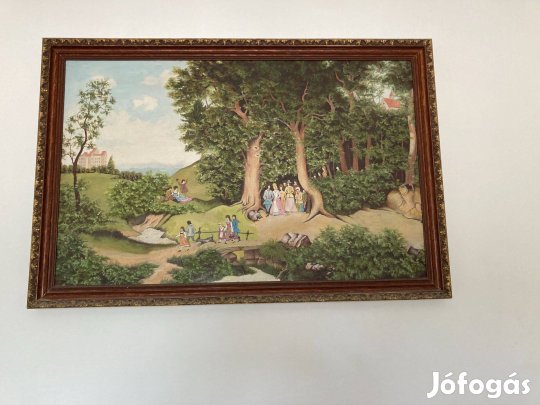 Nagymeretü olajfestmeny keretezve