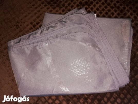 Nagyméretű,selyem,ezüstszürke új,terítő,235x150 cm!/50