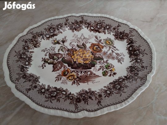 Nagyméretű tál Angol porcelán jelzet régi db