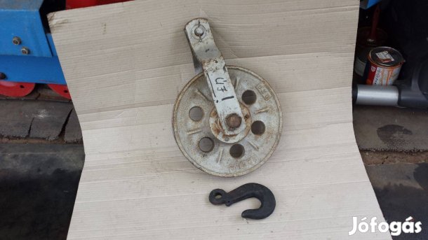 Nagyméretű új magyar öntvény csapágyas kötélcsiga kötél csiga emelő