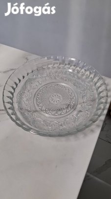 Nagymeretű üveg  tál