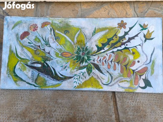 Nagyméretü virág , olaj festmény