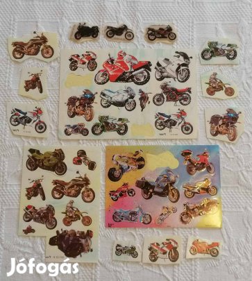 Nagyon Sok Különböző Motorkerékpár Matrica / Öntapadós Levonó