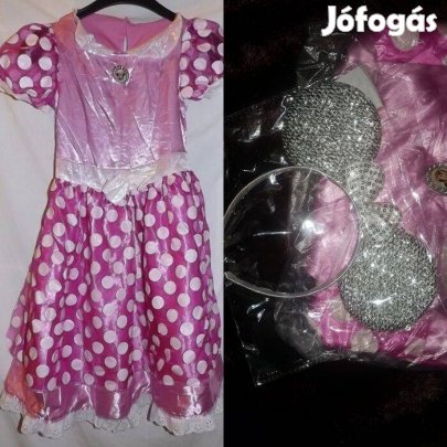 Nagyon csinos Minnie egér jelmez szett kiegészítőkkel! 122-128-as