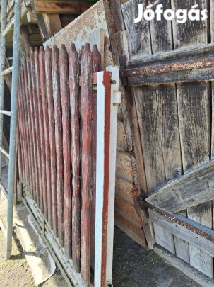 Nagyon jó áron eladó 12 db.léckerítés vasszerkezettel