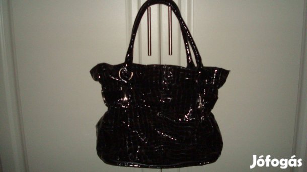 Nagyon különleges valódi női bőrtáska / Lakkbőr - Vadonatúj !