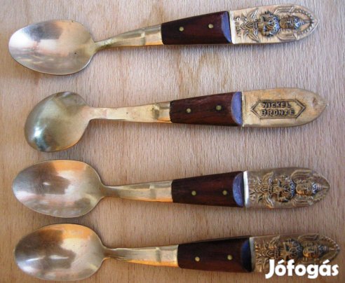 Nagyon régi 4 db kiskanál, kávés-teás,különleges,olcsón!/48