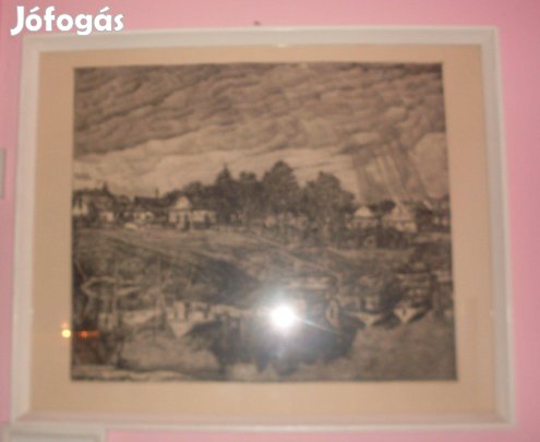 Nagyon régi,Győri Képcsarnokban vásárolt Duna c.kép!/9