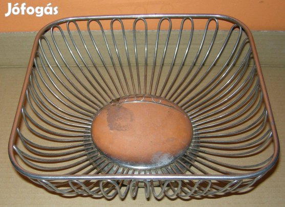 Nagyon régi ezüstözött különleges,gyümölcsös tál,kosár,olcsón!/48