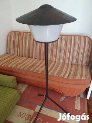 Nagyon retro, éjjeli-, hangulat állólámpa -antikolt, bronzos