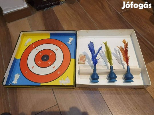 Nagyon retro ritka hiánytalan szovjet darts ügyességi társasjáték pika