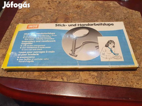 Nagyon retro újszerű nyakba akasztható inox nagyító mikroszkóp lencse