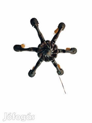 Nagyon szép hatágú bronz csillár