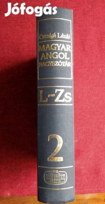 Nagyszótár Magyar Angol L- ZS Sok Mást Is Hirdetek