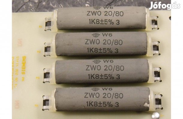 Nagyteljesítményű ellenállás: 4db 1,8k/80W, 5%. Draloric