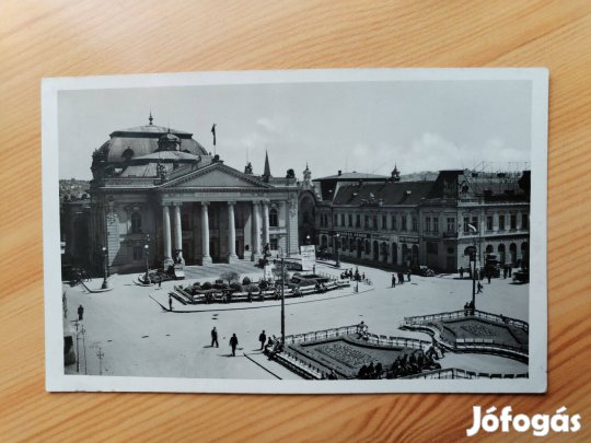 Nagyvárad Bémer Tér és Szigligeti Szinház 1941-es képeslap