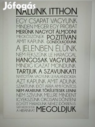 Nálunk itthon 75X50 vászonkép