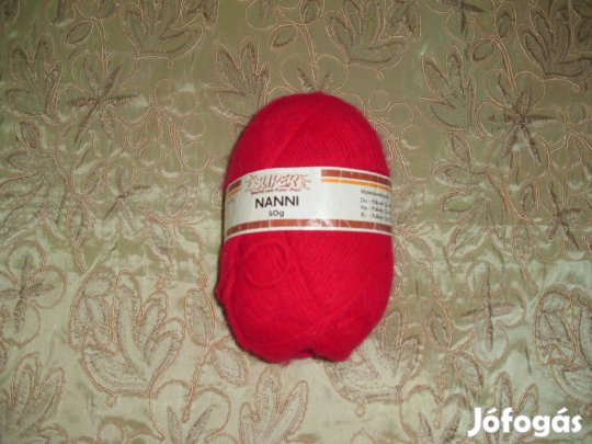 Nanni tűzpiros fonal - 50g