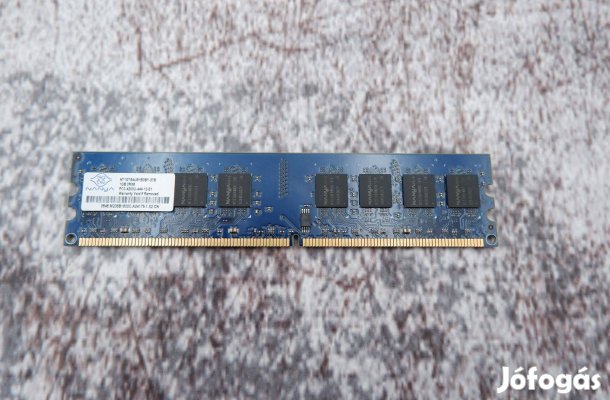 Nanya 1GB DDR2 533MHz RAM memória asztali gépbe NT1GT64U8HB0BY-37B
