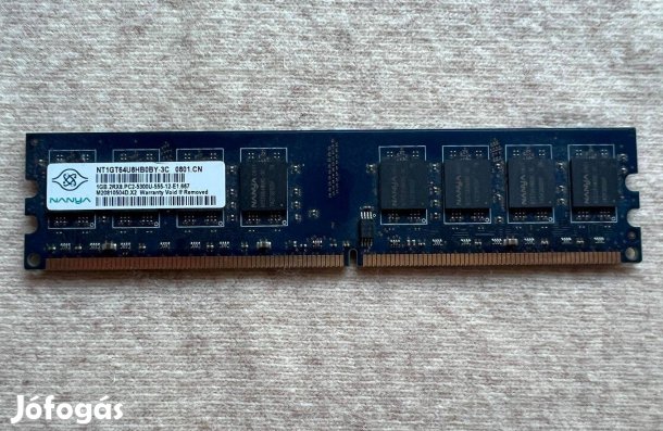 Nanya 1GB DDR2 NT1GT64U8HB0BY-3C memória kártya