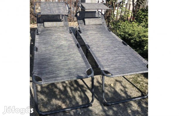 Napágy fejpárnával, napellenzővel, nem használt, Bono 3, 2 db