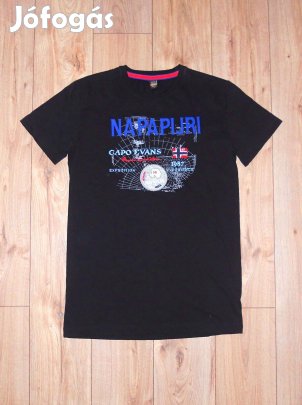 Napapijri fekete rövid ujjú póló (S-es)