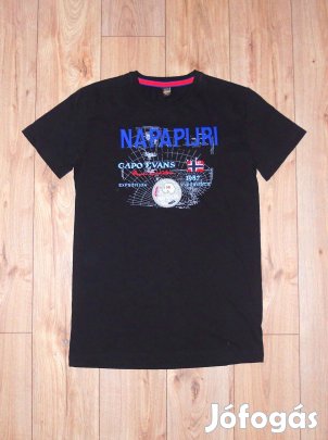 Napapijri fekete rövid ujjú póló (S-es)