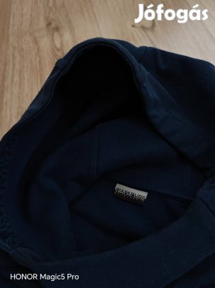 Napapijri használt sötétkék férfi sportos pulóver L-XL