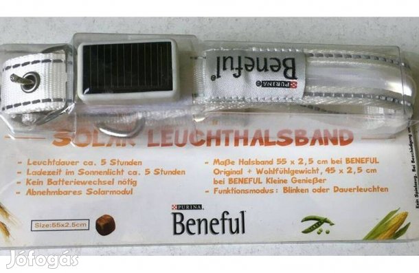 Napelemes világitó kutyanyakörv eladó