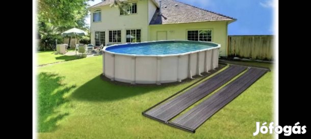 Napenergiás medence vízmelegítő. 4 panel + csövek