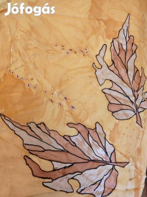 Napfény kézi festésű tiszta selyem kendő 