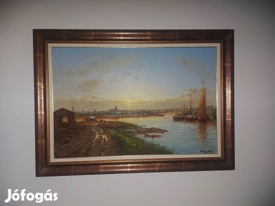 Naplemente olaj-vászon festmény 