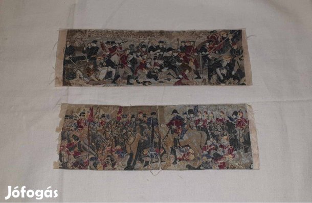 Napoleon-háborús stevengraph selyem szőttes képek