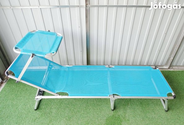Napozóágy napellenzővel kék