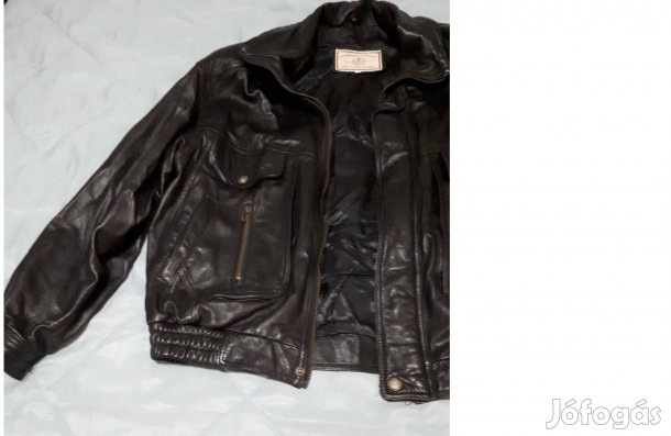 Nappa férfi bőrdzseki és mellény