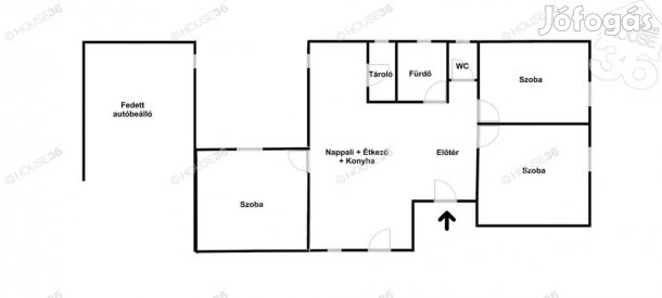 Nappali + 3 szobás ház eladó 2026-os átadással!