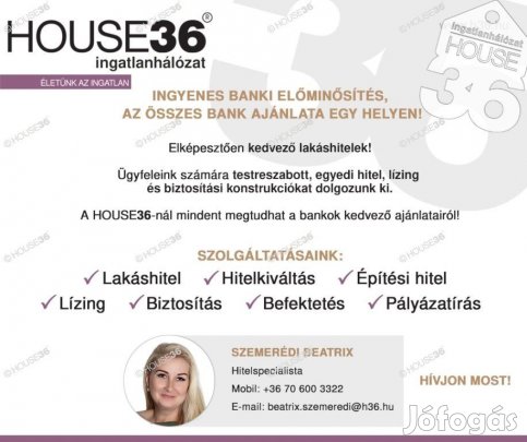 Nappali + 3 szobás tégla ház eladó Helvécián 2026-os átadással!