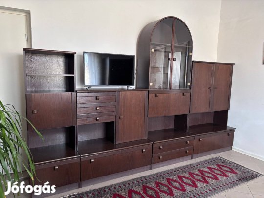 Nappali bútor szekrénysor / vitrines szobabútor fiókos polcos szekrény