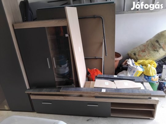 Nappali bútor szonoma tölgy és antracit színben