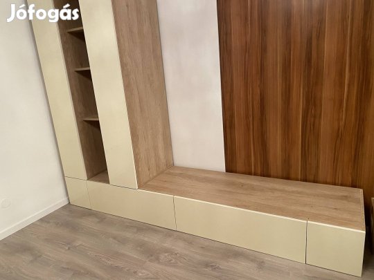 Nappali polcos egyedi bútor