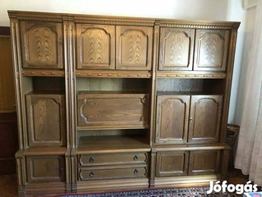 Nappali szekrénysor masszív tölgy