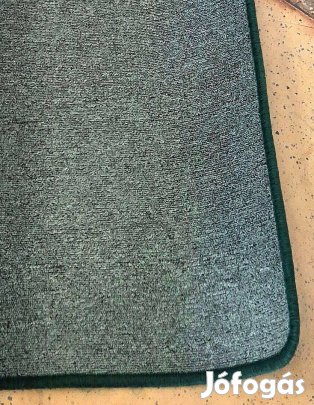 Nappali szőnyeg, zöld, szegett, sérülésmentes, pár hónapot használt